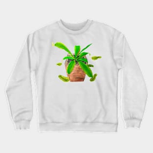 tropical pitcher plant watercolor painting Crewneck Sweatshirt